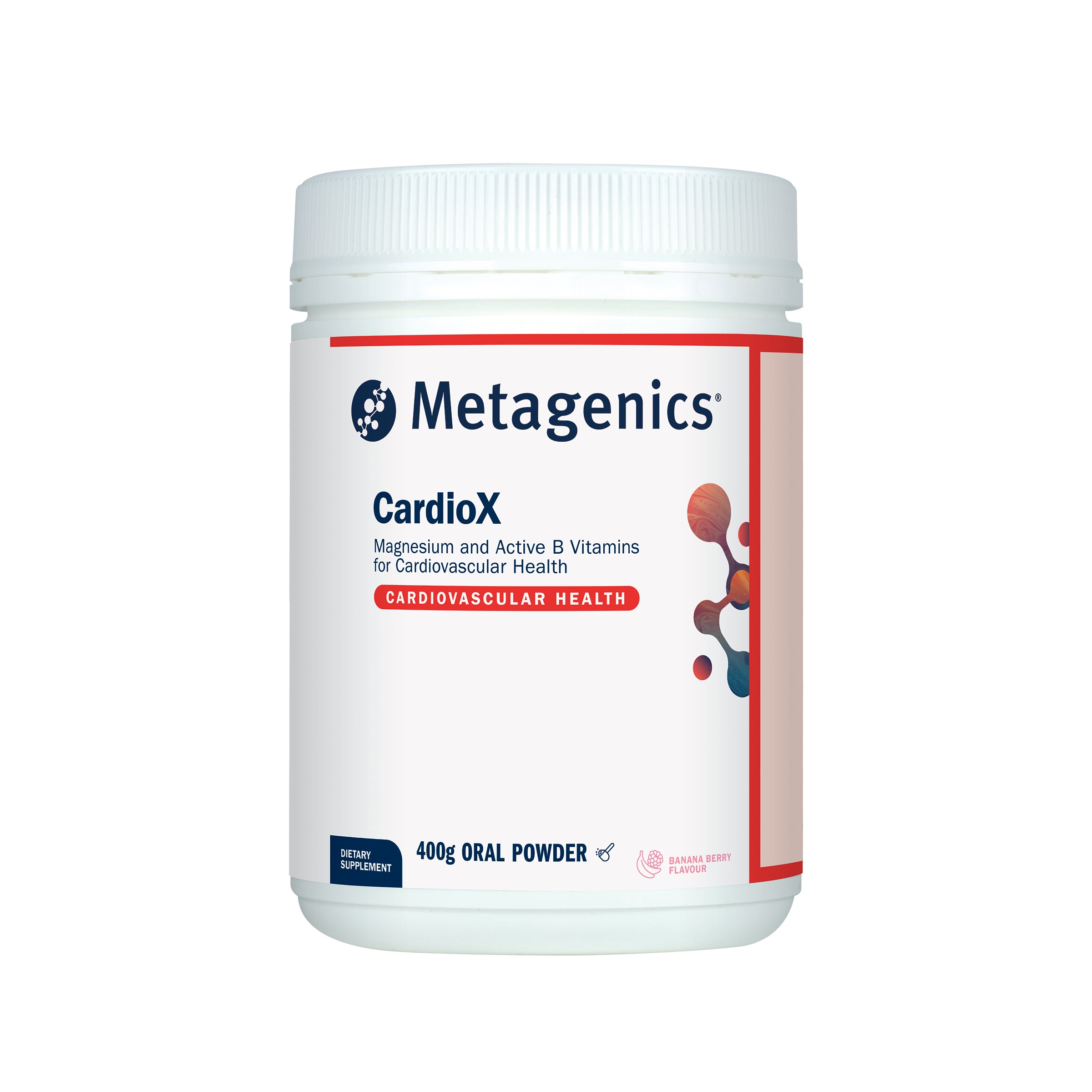 Metagenics CardioX Banana Berry 400g Powder